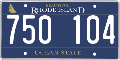 RI license plate 750104