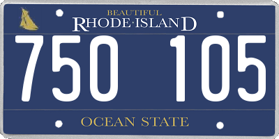 RI license plate 750105