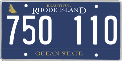 RI license plate 750110