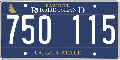 RI license plate 750115