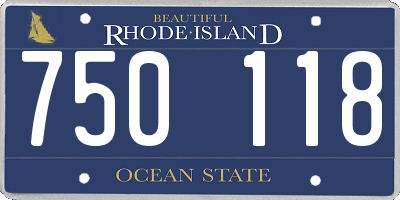 RI license plate 750118