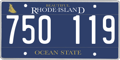 RI license plate 750119