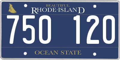 RI license plate 750120