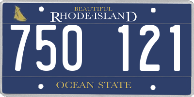 RI license plate 750121