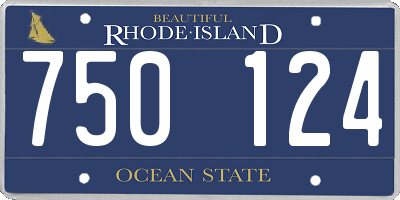 RI license plate 750124