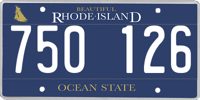 RI license plate 750126