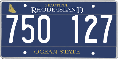 RI license plate 750127