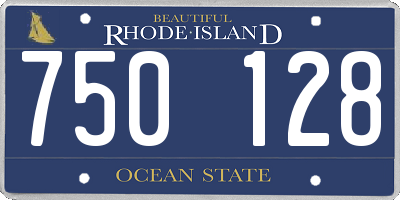RI license plate 750128