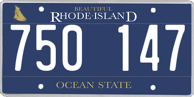 RI license plate 750147