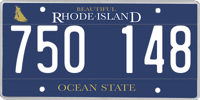 RI license plate 750148