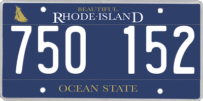 RI license plate 750152
