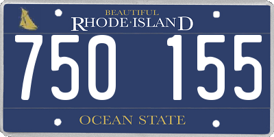 RI license plate 750155