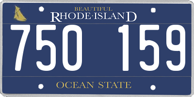 RI license plate 750159