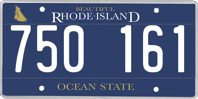 RI license plate 750161