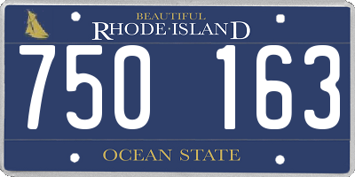 RI license plate 750163