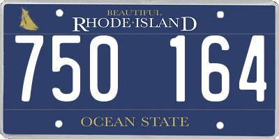 RI license plate 750164