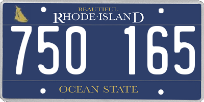 RI license plate 750165