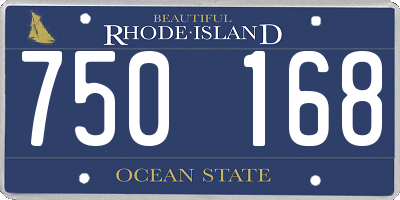 RI license plate 750168