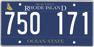 RI license plate 750171