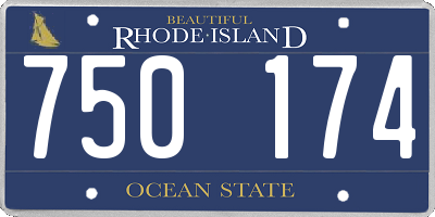 RI license plate 750174