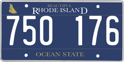 RI license plate 750176