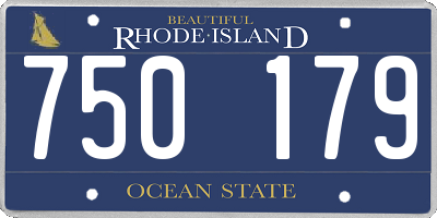 RI license plate 750179