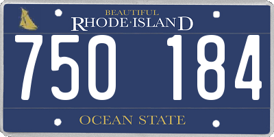 RI license plate 750184