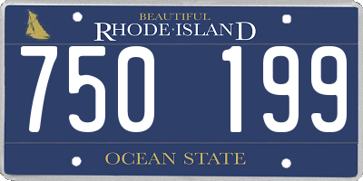RI license plate 750199