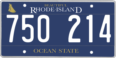 RI license plate 750214