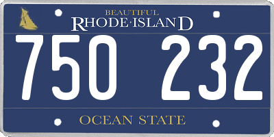 RI license plate 750232