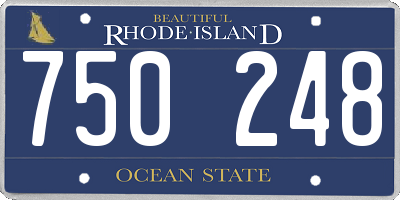 RI license plate 750248