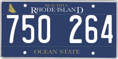 RI license plate 750264