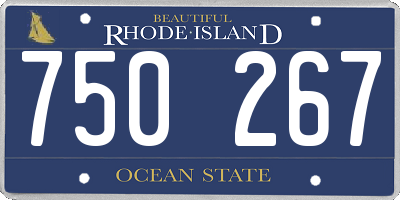 RI license plate 750267