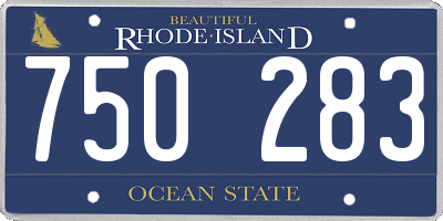 RI license plate 750283