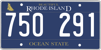RI license plate 750291