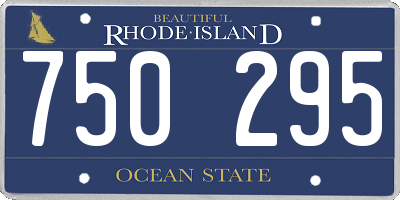 RI license plate 750295