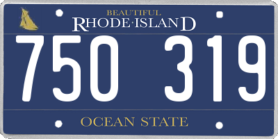 RI license plate 750319