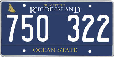 RI license plate 750322