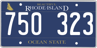 RI license plate 750323