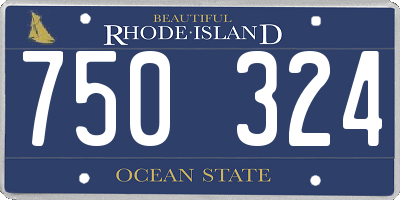 RI license plate 750324