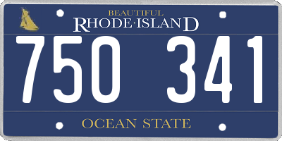 RI license plate 750341