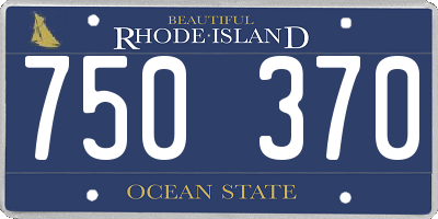 RI license plate 750370