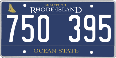 RI license plate 750395