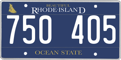 RI license plate 750405