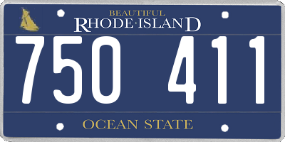 RI license plate 750411