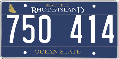 RI license plate 750414