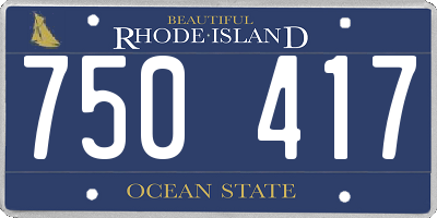 RI license plate 750417