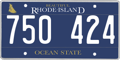 RI license plate 750424