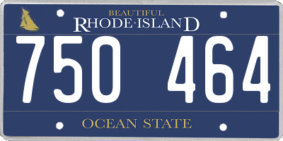 RI license plate 750464