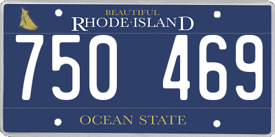 RI license plate 750469